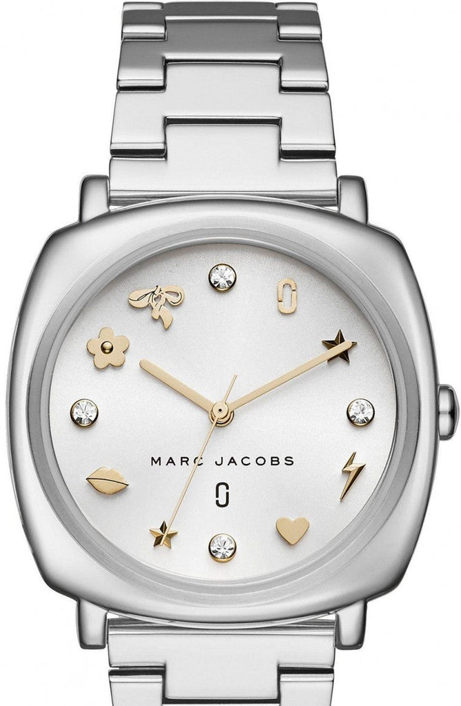 Marc Jacobs Mandy Silver Dial Silver Steel Strap Watch for Women - MJ3572