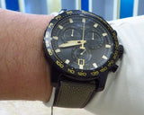 Tissot T125.617.37.051.01 Supersport Chrono Men’s Watch – Black Dial & Beige Nylon Strap