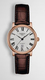 Tissot T Classic Carson Premium White Dial Brown Leather Strap Watch for Women - T122.207.36.033.00