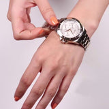 Hugo Boss Hera Chronograph Silver Dial Two Tone Steel Strap Watch for Women - 1502446