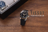 Tissot T120.410.27.051.00 Seastar 1000 Men’s Watch – Black Dial & Black Rubber Strap
