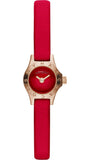 Marc Jacobs Blade Red Dial Red Leather Strap Watch for Women - MBM1343