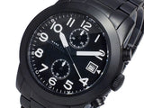 Marc Jacobs Larry Chronograph Black Dial Black Steel Strap Watch for Men - MBM5052