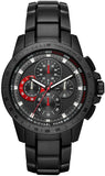 Michael Kors MK8529 Ryker Chronograph Men's Watch – Black Dial & Black Steel Strap