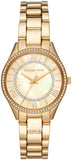 Michael Kors MK4490 Lauryn Quartz Women's Watch – Mother of Pearl Gold Dial & Gold Steel Bracelet