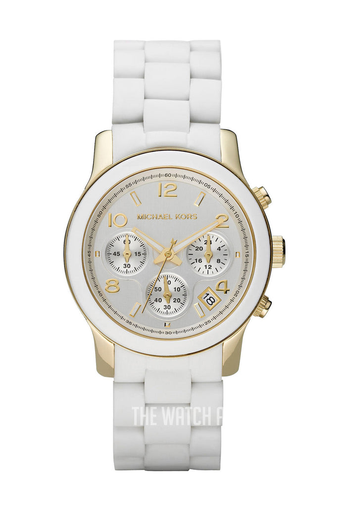 Michael Kors Runway White Dial White Steel Strap Watch for Women - MK5145