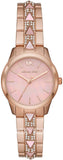 Michael Kors MK6856 Runway Analog Quartz Women's Watch – Mother of Pearl Dial & Rose Gold Steel Strap
