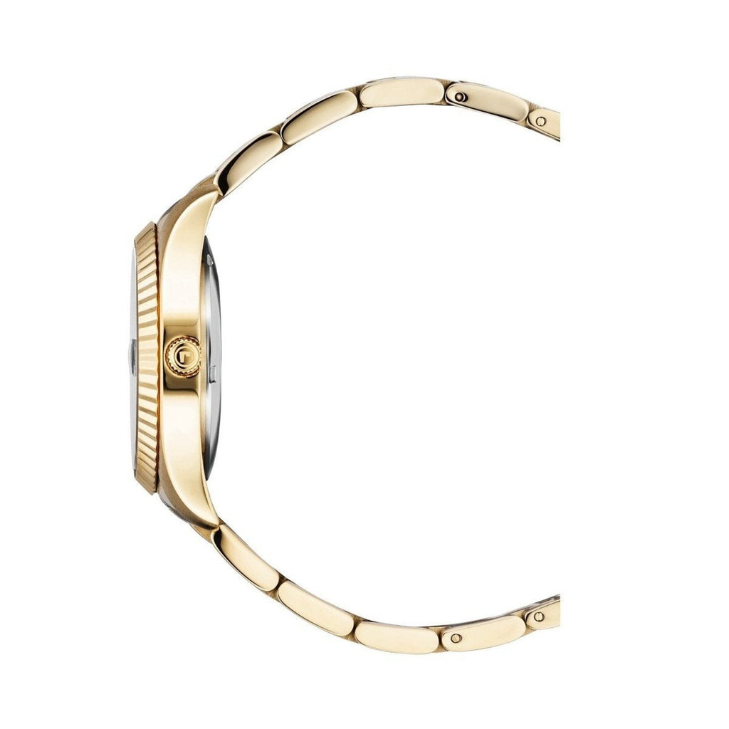 Michael Kors Brinkley Diamonds Gold Dial Gold Steel Strap Watch for Women - MK6187