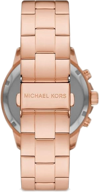 Michael Kors Bryn Chronograph Rose Gold Dial Rose Gold Steel Strap Watch For Women - MK7200