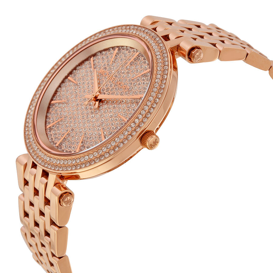 Michael Kors Darci Rose Gold Dial Rose Gold Steel Strap Watch for Women - MK3439