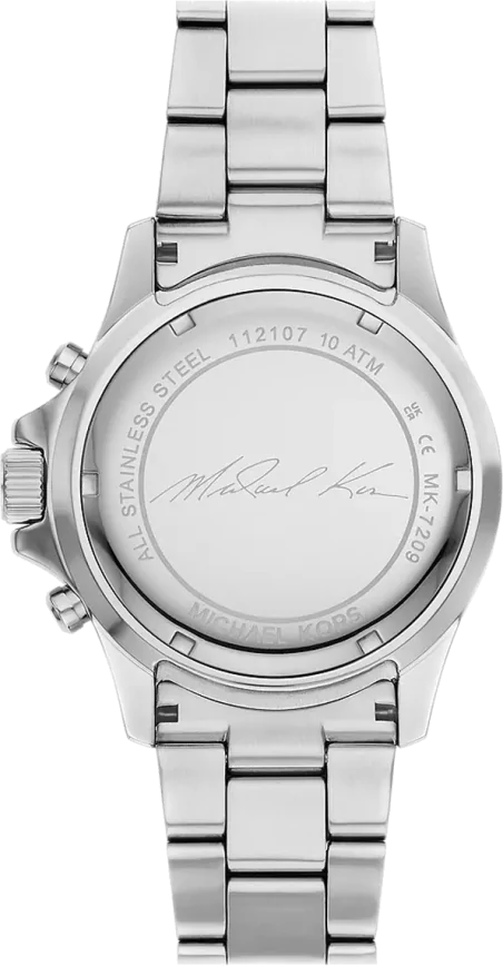 Michael Kors Everest Chronograph Black Dial Two Tone Steel Strap Watch For Women - MK7209