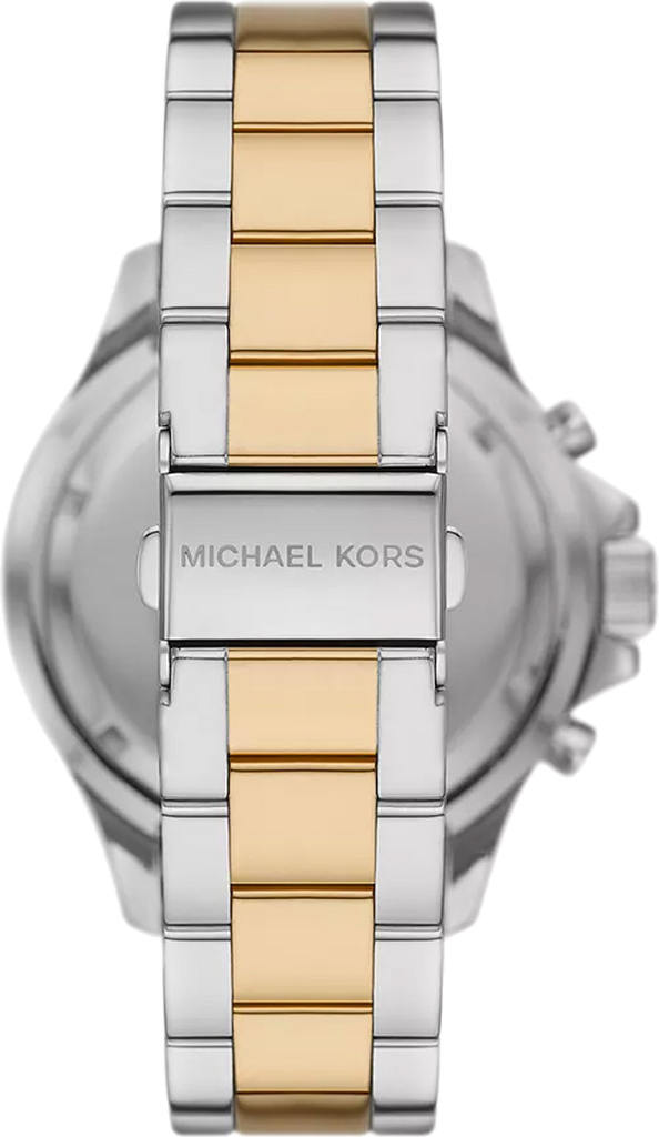 Michael Kors Everest Chronograph Black Dial Two Tone Steel Strap Watch For Women - MK7209