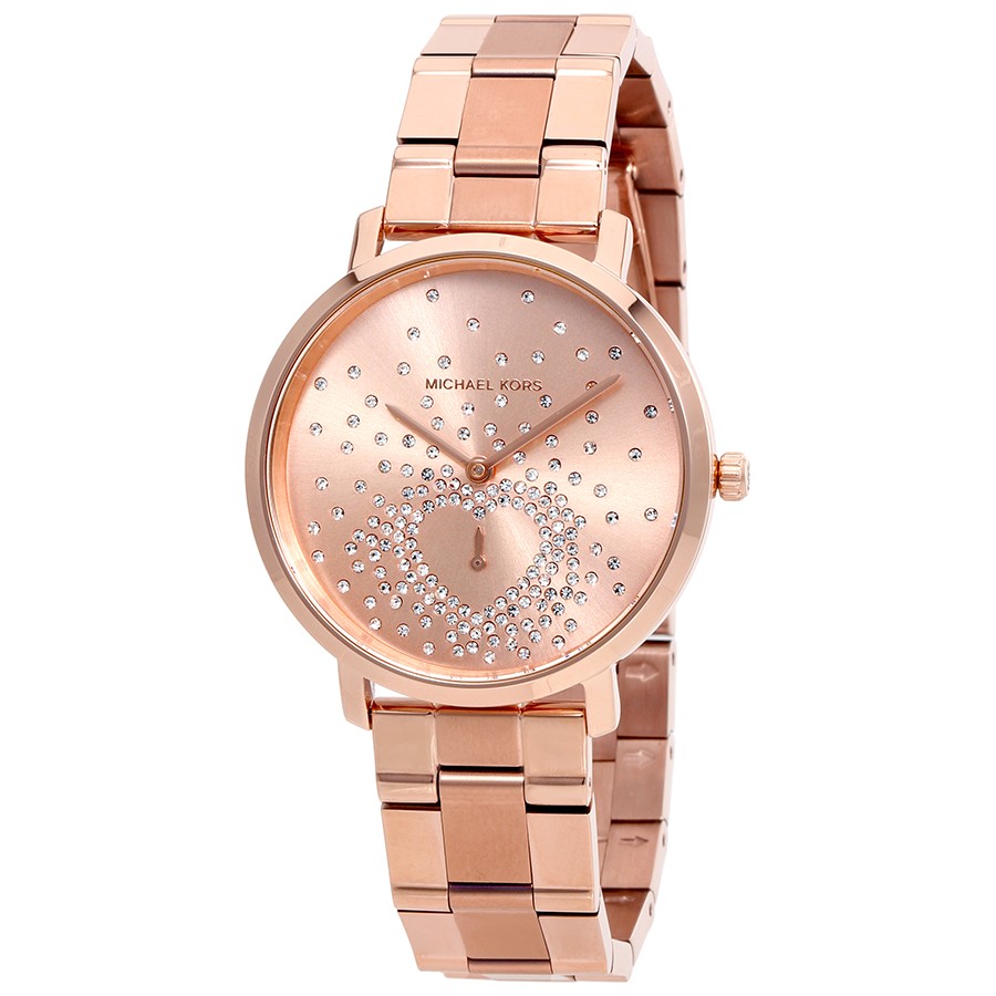 Michael Kors Jaryn Rose Gold Dial Rose Gold Steel Strap Watch for Women - MK3621