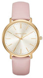 Michael Kors MK2471 Jaryn Quartz Women's Watch – Gold Dial & Pink Leather Strap