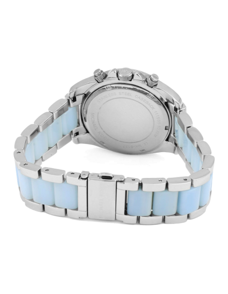 Michael Kors Blair Silver Dial Two Tone Steel Strap Watch for Women - MK6137