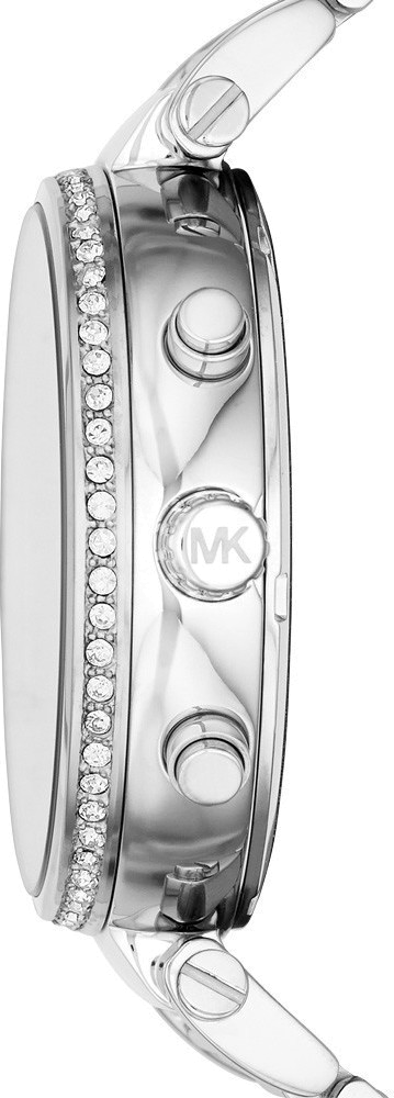 Michael Kors Sawyer Navy Blue Dial Silver Steel Strap Watch for Women - MK6224