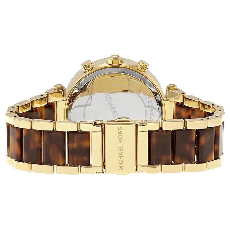 Michael Kors Parker Gold Dial Two Tone Steel Strap Watch for Women - MK5688