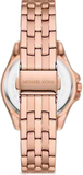Michael Kors Mini Pilot Quartz Gold Dial Gold Steel Strap Watch For Women - MK7367
