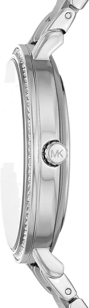 Michael Kors Pyper Three Hand Pink Dial Silver Steel Strap Watch For Women - MK4631