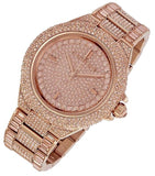 Michael Kors Camille Crystal Rose Gold Dial Rose Gold Steel Strap Watch for Women - MK5862