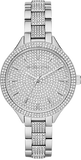 Michael Kors MK3822 Runway Quartz Women's Watch – Silver Dial & Silver Steel Strap with Crystals