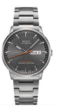Mido Commander II Automatic Chronometer Grey Dial Silver Steel Strap Watch For Men - M021.431.11.061.01