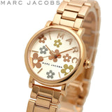 Marc Jacobs Classic White Dial Rose Gold Steel Strap Watch for Women - MJ3582