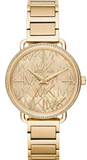 Michael Kors MK3886 Portia Quartz Women's Watch – Gold Dial & Gold Steel Strap