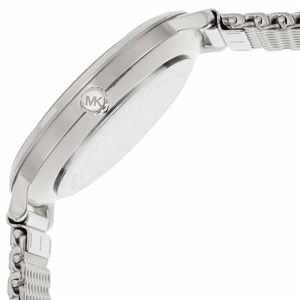 Michael Kors Pyper Quartz White Dial Silver Mesh Strap Watch for Women - MK4338