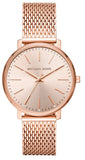 Michael Kors MK4340 Pyper Quartz Women's Watch – Rose Gold Dial & Rose Gold Mesh Bracelet