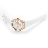 Michael Kors Oversized Sport Quartz White Dial White Rubber Strap Watch For Women - MK6945