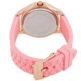 Michael Kors Mini Pilot Quartz Rose Gold Dial Pink Silicone Strap Watch For Women - MK7375