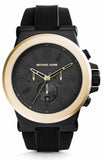Michael Kors MK8383 Dylan Chronograph Quartz Men's Watch – Black Dial & Black Rubber Strap