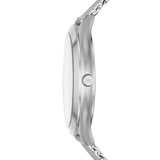 Michael Kors Slim Runway Analog Black Dial Silver Mesh Bracelet Watch For Men - MK8606