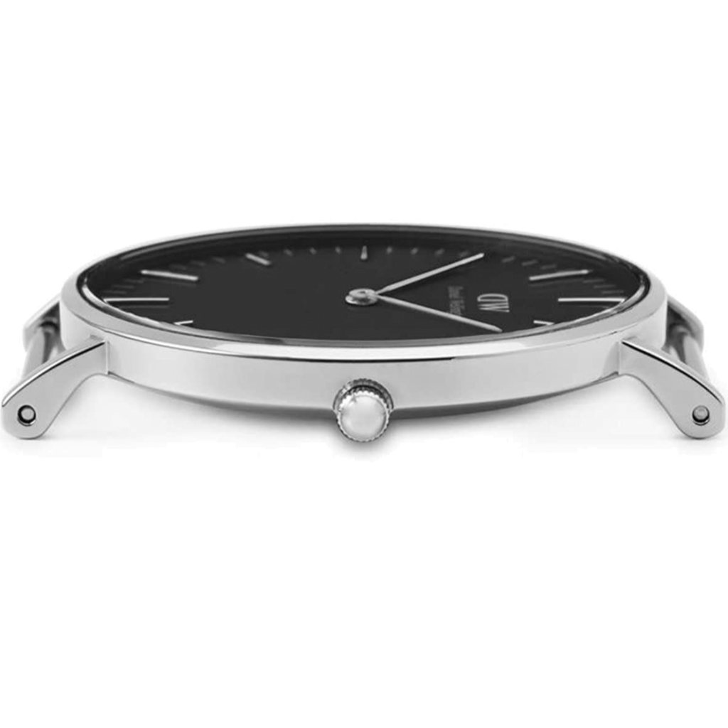 Daniel Wellington Classic Durham Black Dial Brown Leather Strap Watch For Women - DW00100142