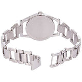 Calvin Klein Dainty Silver Dial Silver Steel Strap Watch for Women - K7L23146