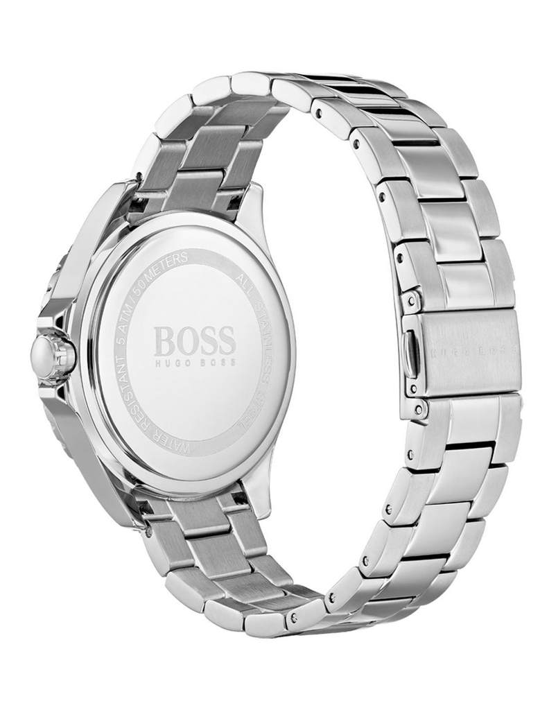 Hugo Boss Premiere Rose Gold Dial Silver Steel Strap Watch for Women - 1502444