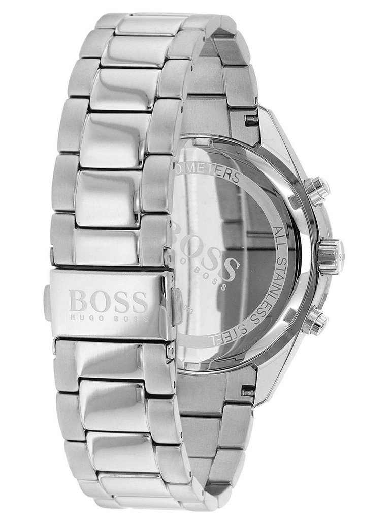 Hugo Boss Talent Blue Dial Silver Steel Strap Watch for Men - 1513582