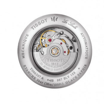 Tissot T Classic Le Locle Automatic Silver Dial Brown Leather Strap Watch For Women - T006.207.16.038.00