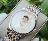 Tissot Tradition Powermatic 80 Open Heart Silver Dial Two Tone Steel Strap Watch For Men - T063.907.22.038.01