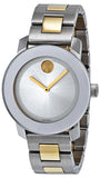 Movado 3600128 Bold Quartz Men's Watch – Silver Dial & Two-Tone Steel Strap