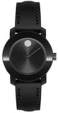 Movado 3600483 Bold Quartz Women's Watch – Black Dial & Black Leather Strap