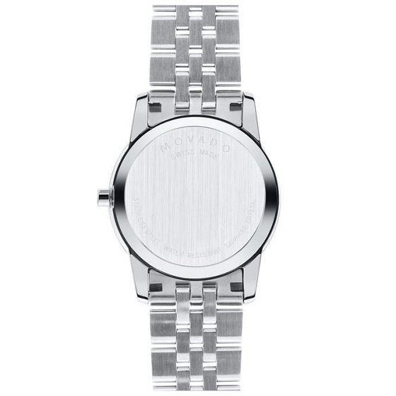 Movado Museum Classic Mother of Pearl Dial Silver Steel Strap Watch For Women - 0606612