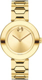 Movado 3600382 Bold Women's Watch – Gold Dial & Gold Steel Strap