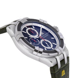 Maurice Lacroix Aikon Chronograph Black Dial Green Leather Strap Watch for Men - AI1018-PVB21-330-1