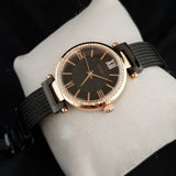 Guess Soho Diamonds Black Dial Black Mesh Bracelet Watch for Women - W0638L5