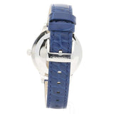 Swarovski Octea Lux Moon Crystal Blue Dial Blue Leather Strap Watch for Women - 5516305