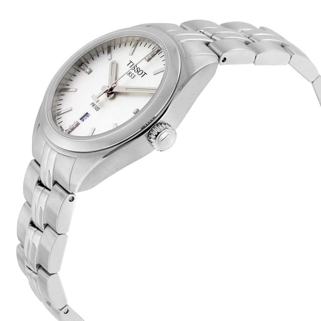 Tissot T Classic PR 100 Lady Silver Dial Watch For Women - T101.210.11.036.00
