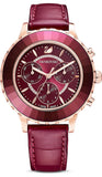 Swarovski 5547642 Octea Lux Chrono Women's Watch – Red Dial & Red Leather Strap