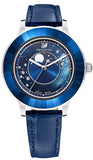 Swarovski 5516305 Octea Lux Moon Crystal Women's Watch – Blue Dial & Blue Leather Strap